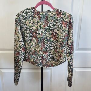 Floral Long Sleeve Women's Top